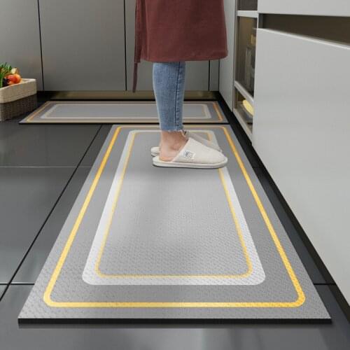 Kitchen Mat Nordic Non-Slip Mat Entrance/Hallway Doormat Brief Bathroom Carpet Long Kitchen Home Modern Waterproof Rug