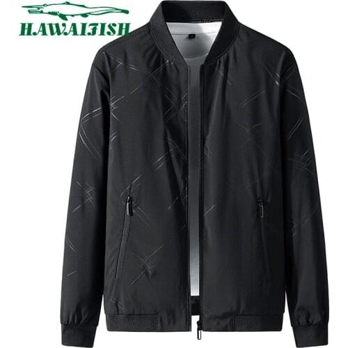 Bomber Jacket Mens Jacket Thin Baseball Collar Jacket 2021 Autumn New Mens Casual Jacket Mens Windbreakers