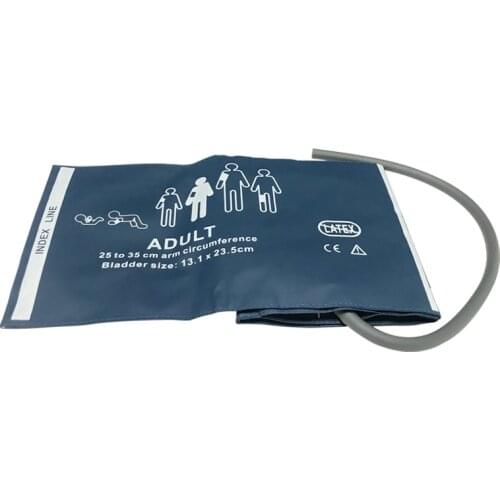 Reusable Nibp Cuff Medical Grade Single Hose for Adult Patient Pressure Monitor Use 25-35 CM