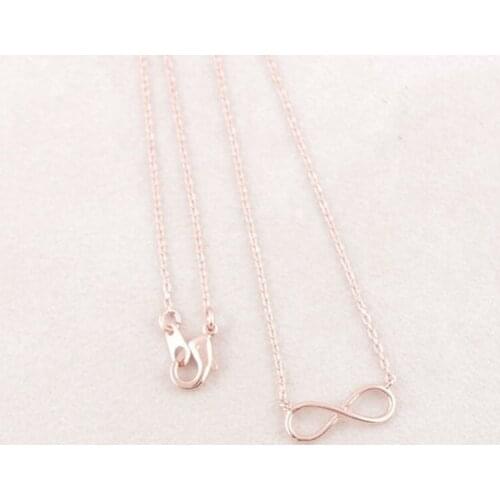 Color Fashion Charm Infinity Necklace / /Rose pendant necklace
