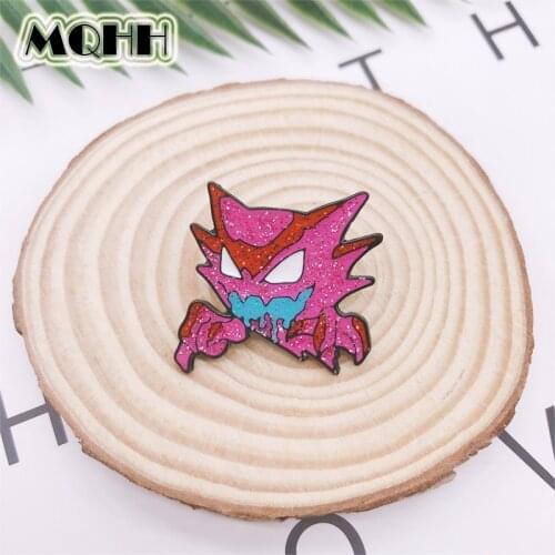 Cartoon Fun Red Hunter Wolf Enamel Brooch Pins Alloy Badge Clothes Bags Accessories Jewelry Gifts For Friends