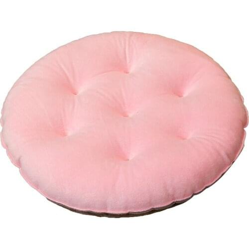 Solid Color Round Square Seat Cushion Simple Soft Butt Pads Tatami Mattress Thickened Sofa Bed Window Mats Home Decor