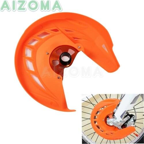 Orange Front Brake Disc Rotor Guard Cover Protector Protection For SX XC EXC F 125 150 2003-2015 Motocross Enduro Offroad