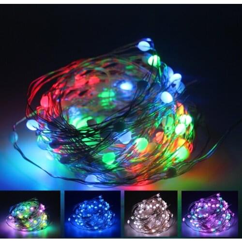 DC5v USB(sk6803) LED pixel lights Christmas tree decoration point control LED String 50LED/100led/200led party atmosphere lights