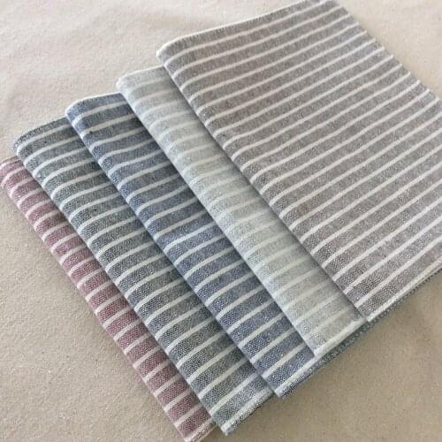 Japan style Stripe Table Placemat Cotton Linen Dining Table Mat Placemats Rectangle Bowl Plate Dish Pallet Mats Coffee Pads