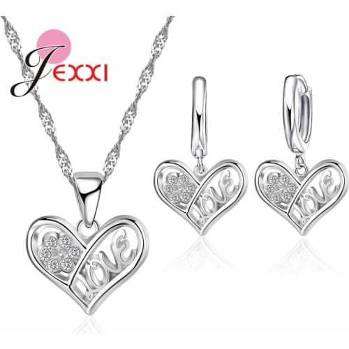 Drop Shipping Elegant Stripe Pattern Necklace Earrings for Fashion Women Anniversary Jewelry Set 925 Sterling Silver
