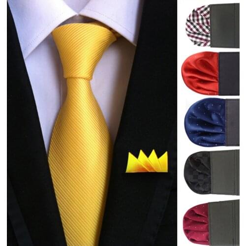 Ricnais Color Pre-folded Pocket Square Solid Dot Handkerchief Business Chest Towel Hanky Gentlemen Wedding Casual Hankies