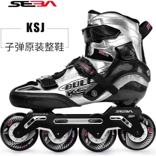 SEBA KSJ Bullet Professional Slalom Inline Skates Carbon Fiber Roller Skating Shoes Slding Skating Patines