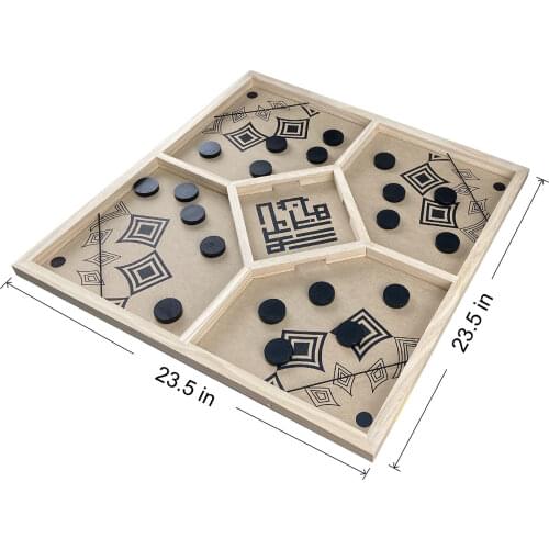 4-player Family Foosball Game Table Parent-child Interactive Hockey Game Catapult Chess Sling Puck Puzzle Kids Board Game Toy