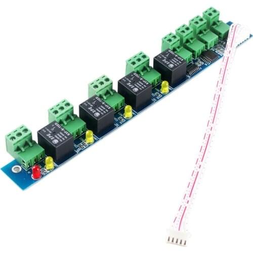 Alarm access control expansion board Alarm output and fire control expansion controller 4 line fireproof control Enhanced Alarm