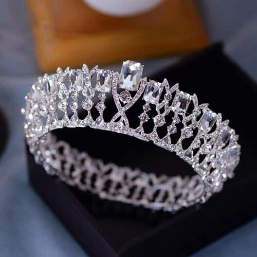 Sparkly Crystal Princess Brides Tiaras Crystal Headpieces Hairbands Wedding Hair Accessories
