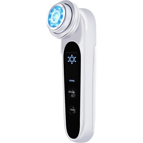 Face Skin Care EMS Electroporation rf lifting Beauty LED Photon Face Skin Rejuvenation Wrinkle Remover Hot Cool Face Lifting