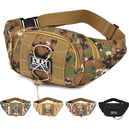 Military Tactical Waist Pack Men Women Camouflage Belt Bag Travel Casual Fanny Pack Mobile Phone Wallet Hiking Chest Bag Outdoor