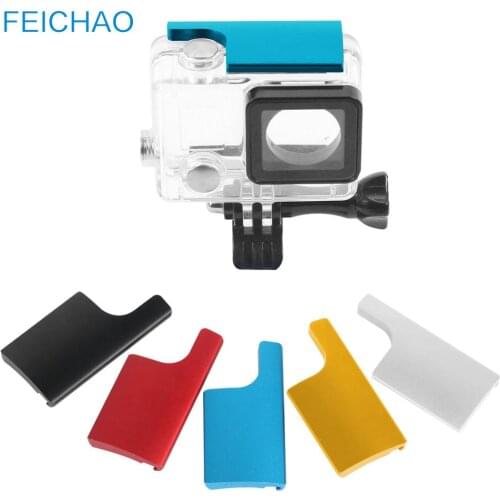 Aluminum Waterproof Housing Protective Shell Case Latch Rear Snap Lock for Gopro Hero 4 3+ Action Camera