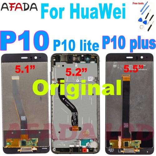 For Huawei P10 VTR-L09 L10 L29 P10 Lite WAS-LX1 WAS-LX1A WAS-LX2 LCD P10 Plus VKY-L09 VKY-L29 LCD Display Touch Screen Assembly