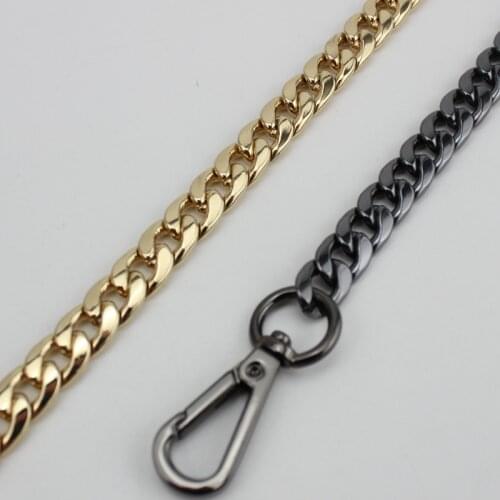 120cm (DIY 60cm-140cm) Gold, Silver, Gun Black, Bronze 9mm Metal Replacement Chain Shoulder Bags Straps for Handbags Handles