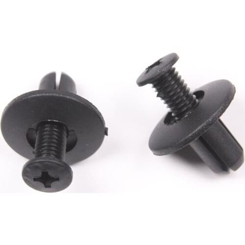 50Pcs 8MM Hole Auto Car Door Trim Panel Trunk Fender Swell Plastic Rivet Fastener Clip