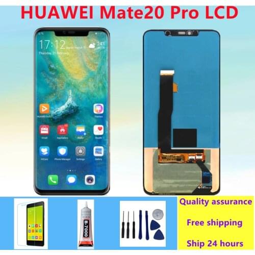 6.39'' Mate20 Pro Display with frame Replacement for Huawei Mate 20 Pro LCD Display Touch Screen Digitizer Repair Parts