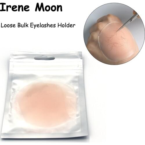 6cm Round Silicone Eye Lashes Pads Pallet Stand Reusable Makeup Loose Bulk Eyelashes Extension Tools Lash Pad loose wimpers