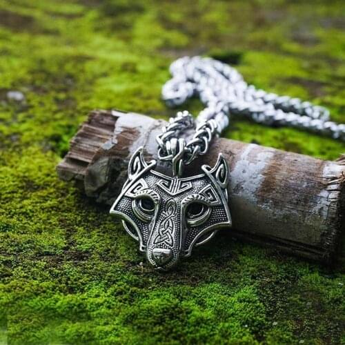 Beier 316L stainless Norse Vikings Amulet Raven Wolf Head Thors Hammer Mjolnir Original Animal Viking pendant Jewelry LP316