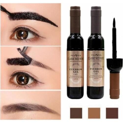 BellyLady Wine Shape Peel Off Eye Brow Tattoo Shadow Eyebrow Gel Cosmetics Eyebrow Cream Eyebrow Repair Makeup Liquid for Women