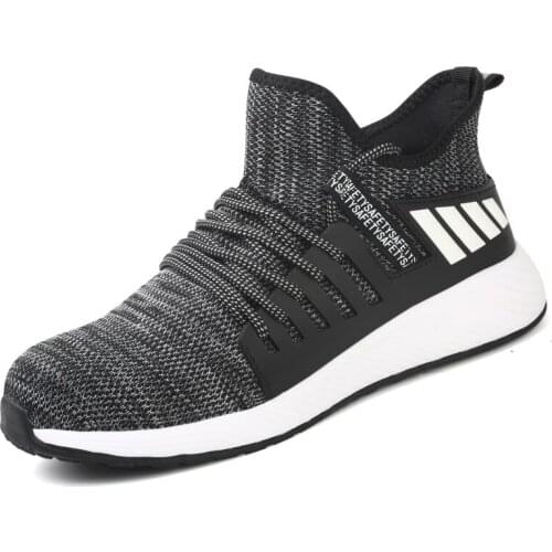 Summer Safety Tennis Work Boots Male Steel Head Safety Shoes Work Start , Light, , Work, Single Mesh Puncture Selling