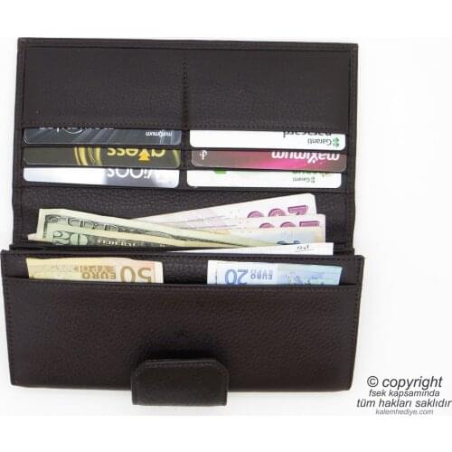 Genuine Leather Wallet | İsme Special Wallet | 19x9 | TM 970-5 Gift Wallet