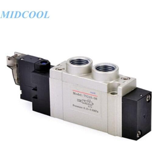 Solenoid Valve 7V Series 7V0510 7V110 7V210 220V 110V 24V 12V (5/2,5/3 way) Thread Type Terminal