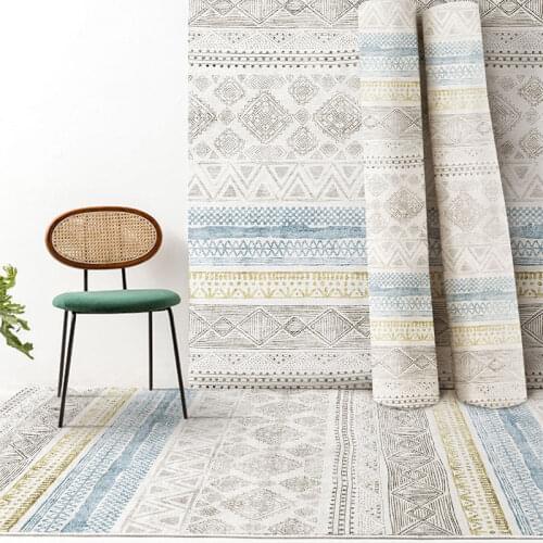 Simple Style Printed Flannel Area Rug Printed Room Area Rug Floor Carpet For Living Room Bedroom Home Decorative Crapet