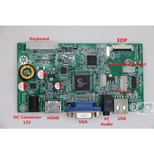 HDMI+VGA+AUDIO+USB+AV LCD Controller Board kit 11.6 " N116HSE-EB1/EA2/EA1/EJ1 EDP 30Pin 1920x1080 display IPS LCD DIY kits