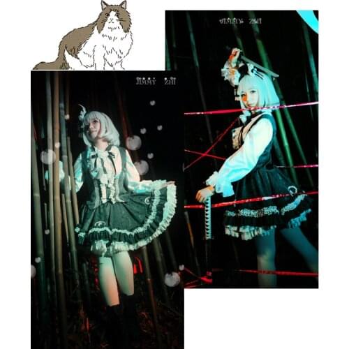 Game Touhou Project Youmu Konpaku Cospaly Costume Fashion Lolita Amine Suit Sizes S-XXXL Custom-made 2021 New