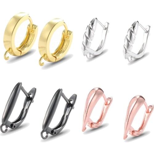 1 pair Classic Earrings Hooks For Jewelry Making Copper Brass Metal tassel Earring DIY Accessories fashion Jewelry