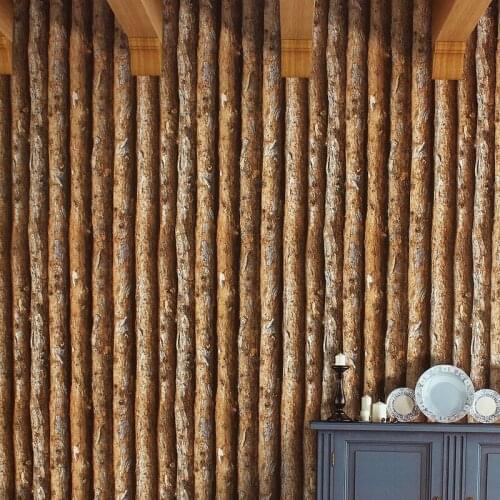 Chinese Old Wood Wallpaper for Restaurant Coffee Shop Wallpapers Waterproof PVC Vinyl Vintage Wall Paper Roll Texture Feature