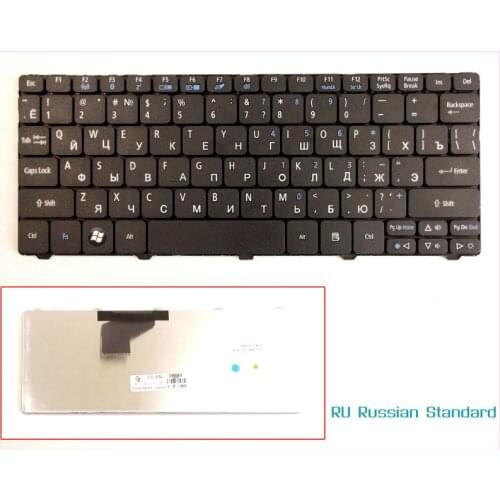 Laptop Keyboard for Acer Aspire One Happy happy2 RU Russian Version Black