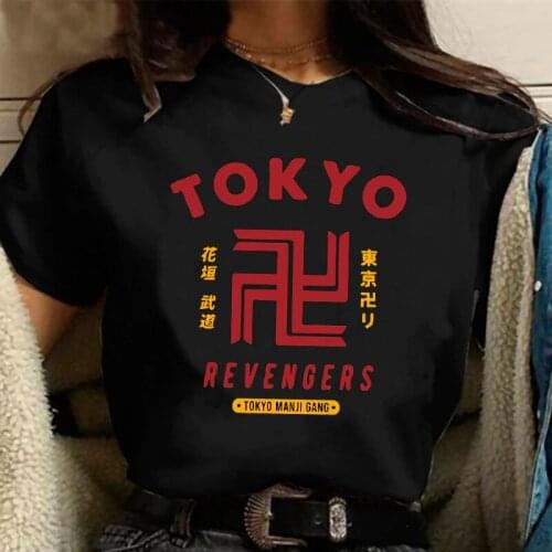 2021 Japanese Anime Tokyo Revengers T Shirt Women Kawaii Harajuku Manga Graphic Tees Anime T-shirt Female Summer Tops Tshirt