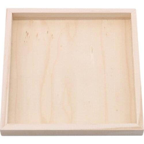 1 Pc 3D Cubes Jigsaw Puzzles Tray Wooden Storage Toys Accessories For Children Kids