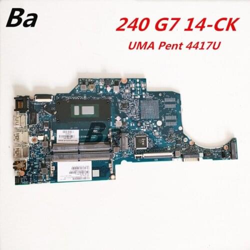 For HP 240 G7 14-CK laptop Motherboard UMA Pent 4417U complete full test