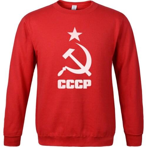 Mens Sportswear 2019 Hot Printed Fleece Hoody USSR Soviet Union KGB Men Sweatshirt Hoodies Harajuku Fashion Tracksuits For Men