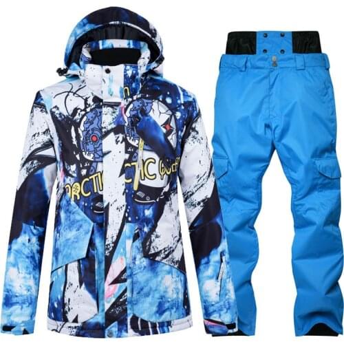 Winter Men Ski Suit Ski Jacket And Pants Sets For Men Warm Waterproof Windproof Skiing And Snowboarding Suits Male Ski Coat