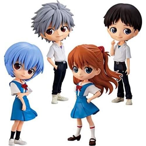 Pre-Sale Bandai Q Posket Ayanami Nagisa Kaoru Asuka Series Japan Anim Pvc Model Anime Figurine Decorations Collectibles Toys