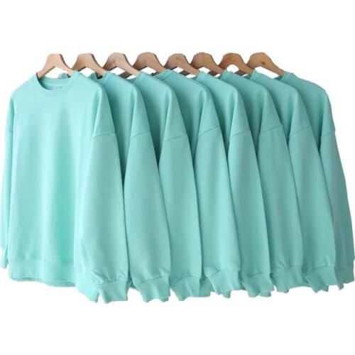 Women Pullover sweater new coat female tide ins Spring /Autumn loose Korean version of thin solid color sweater Korean version