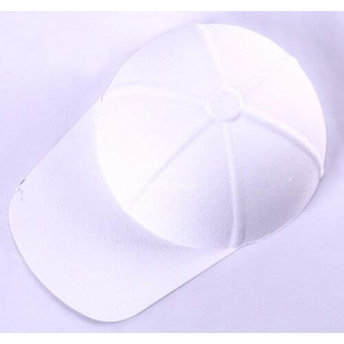 50pcs Blank Baseball Hat DIY Hand-painted Hip Hop Caps White Pulp Paper Caps For Kids Party Decoration Gift