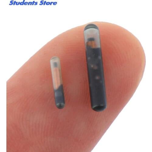 125KHZ/134.2KHZ 2.12*12mm/1.25*7mm Microchip Animal RFID Tag With EM4305 Chip ISO11784/5 FDX-B For Fish Dog Cat Idetification