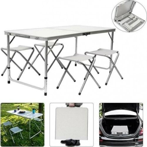 High Quality Aluminum Alloy Portable Outdoor Folding Table For Camping Beach Backyards BBQ Hiking Climbing Picnic Party HWC