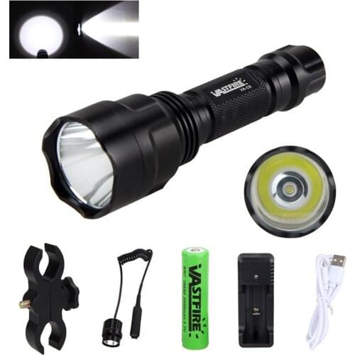 Led Flashlight XML T6 Linterna Torch 5000 Lumens Outdoor Camping Powerful Led Flashlight Waterproof+18650+USB Charger+Holder