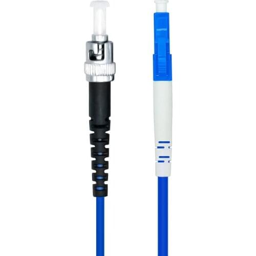 Indoor Armored 30Meters LC/PC-ST/PC,3.0mm,Singlemode 9/125,Simplex, LC/ST Optical Fiber Patch Cord Cable,LC to ST