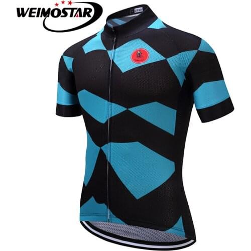WEIMOSTAR Cycling Jersey Men Summer Short Sleeve Ropa ciclismo Bicycle Shirts Quick Dry MTB Sport Team bike jersey clothing Tops