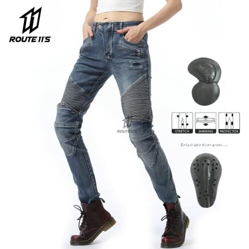 Women Motorcycle Jeans Motorcycle Pants Wearable Motocross Pants Moto Motorbiker Biker Riding Pants Pantalon Moto Equipement