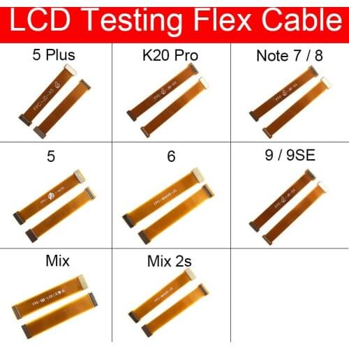 LCD Display Digitizer Testing Extended Flex Cable For Xiaomi 5 6 9 9se Mix 2s Redmi 5 Plus K20 Pro Note 7 8 Replacement