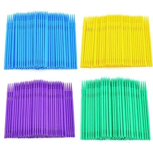 100pcs Makeup Eyelash Swab Natural Extension Individual Mascara Cosmetic Eyelashes Brush Kit Durable Microbrushing one-time Hot